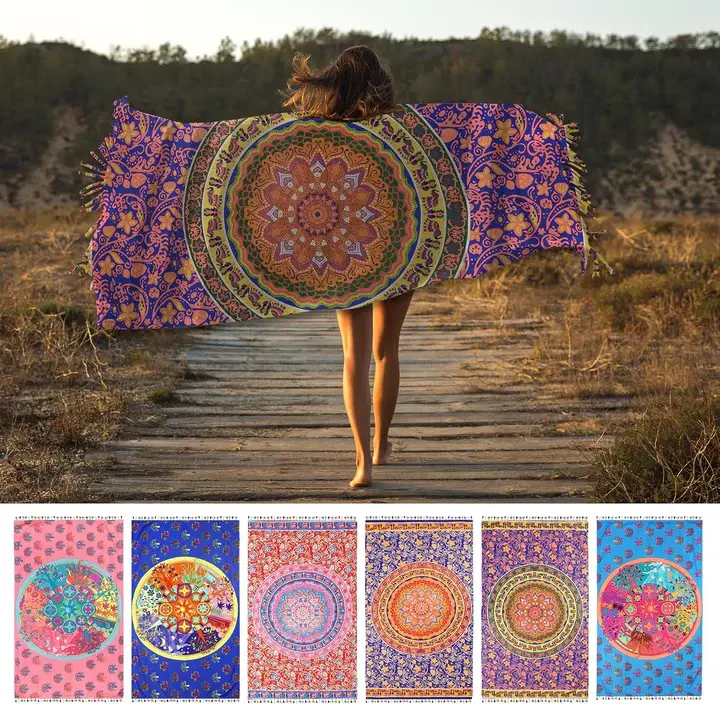Organix Turkish Fouta Beach Towel, Sand Free Quick Dry Swim Towel (Multicolor)