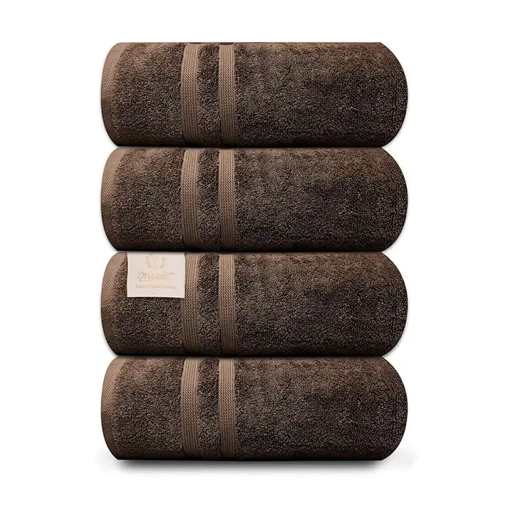 Organix Egyptian Cotton 4 Piece Bath Towel 500 GSM (Brown)