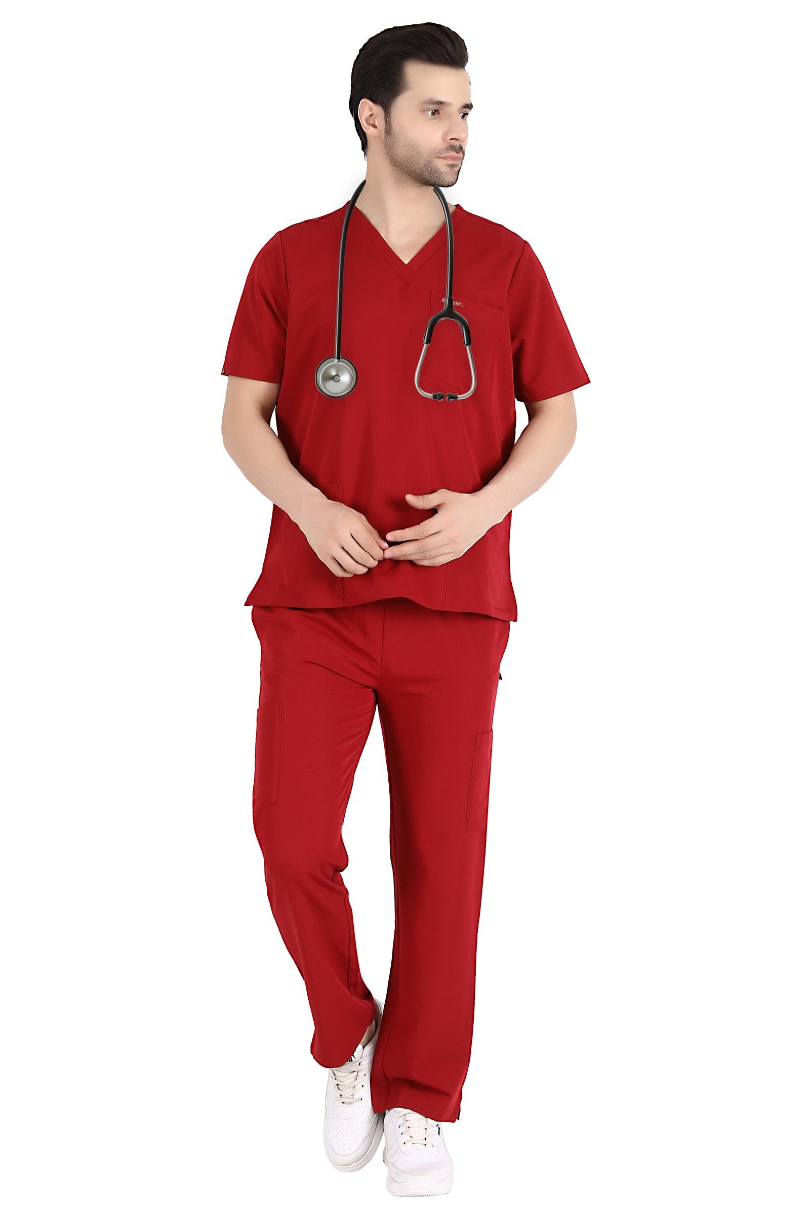 Unisex Set, V- Neck 7 Pocket Top & Cargo with 10 Pockets